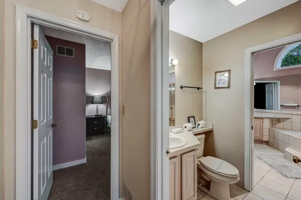 a view of an entryway with a rug