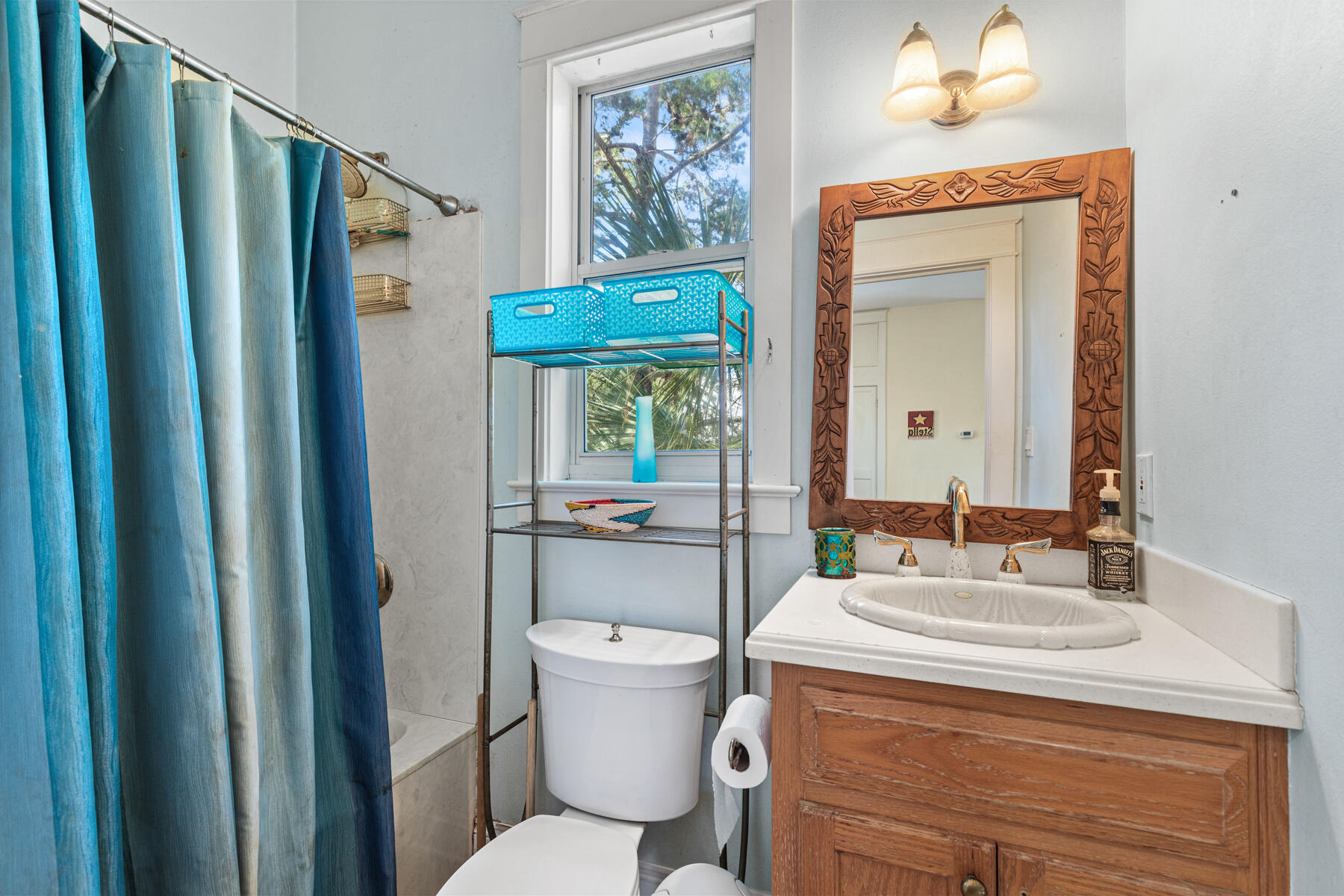 325 Botany Boulevard Santa Rosa Beach, FL 32459 - Photo 18 of 43 a bathroom with a granite countertop sink toilet and shower