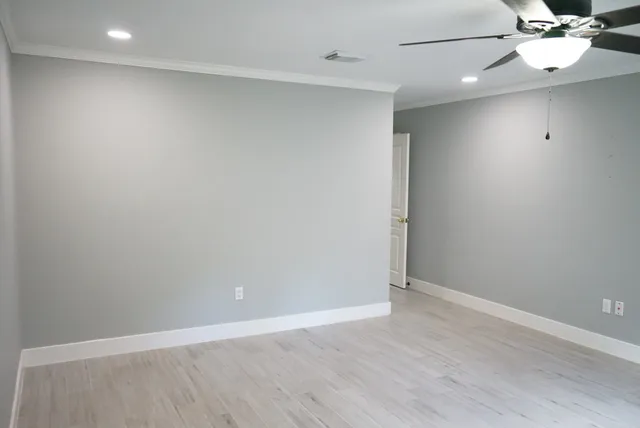 wooden floor in an empty room