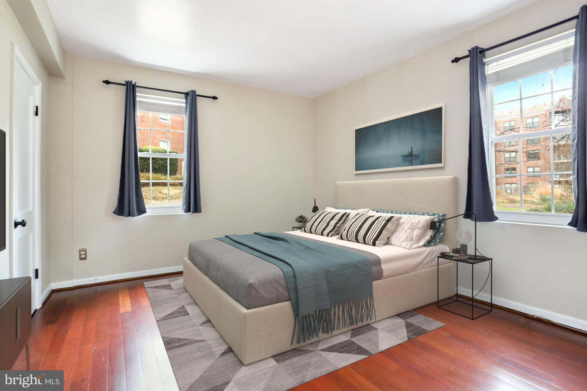 1900 North Rhodes Street, Unit 69 Arlington, VA 22201 - Photo 15 of 19 Virtually Staged Bedroom