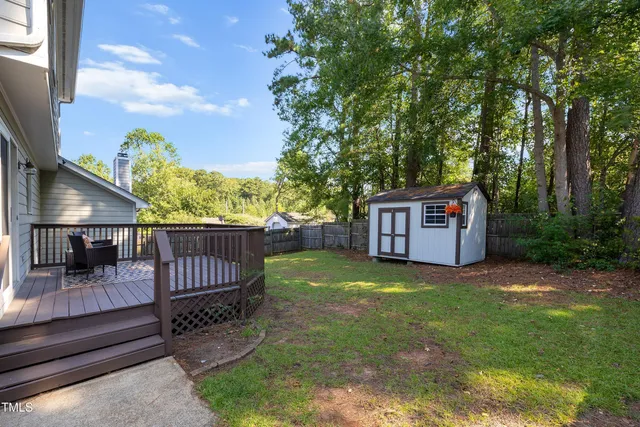 a view of a balcony with furniture