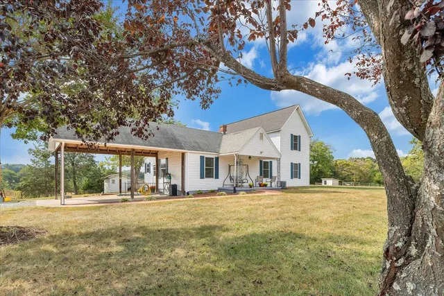 a front view of house with yard