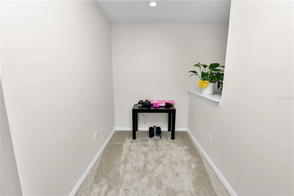 a view of dining room with wooden floor