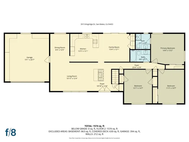 $1,450,000 | 3915 Kingridge Drive, San Mateo, CA 94403