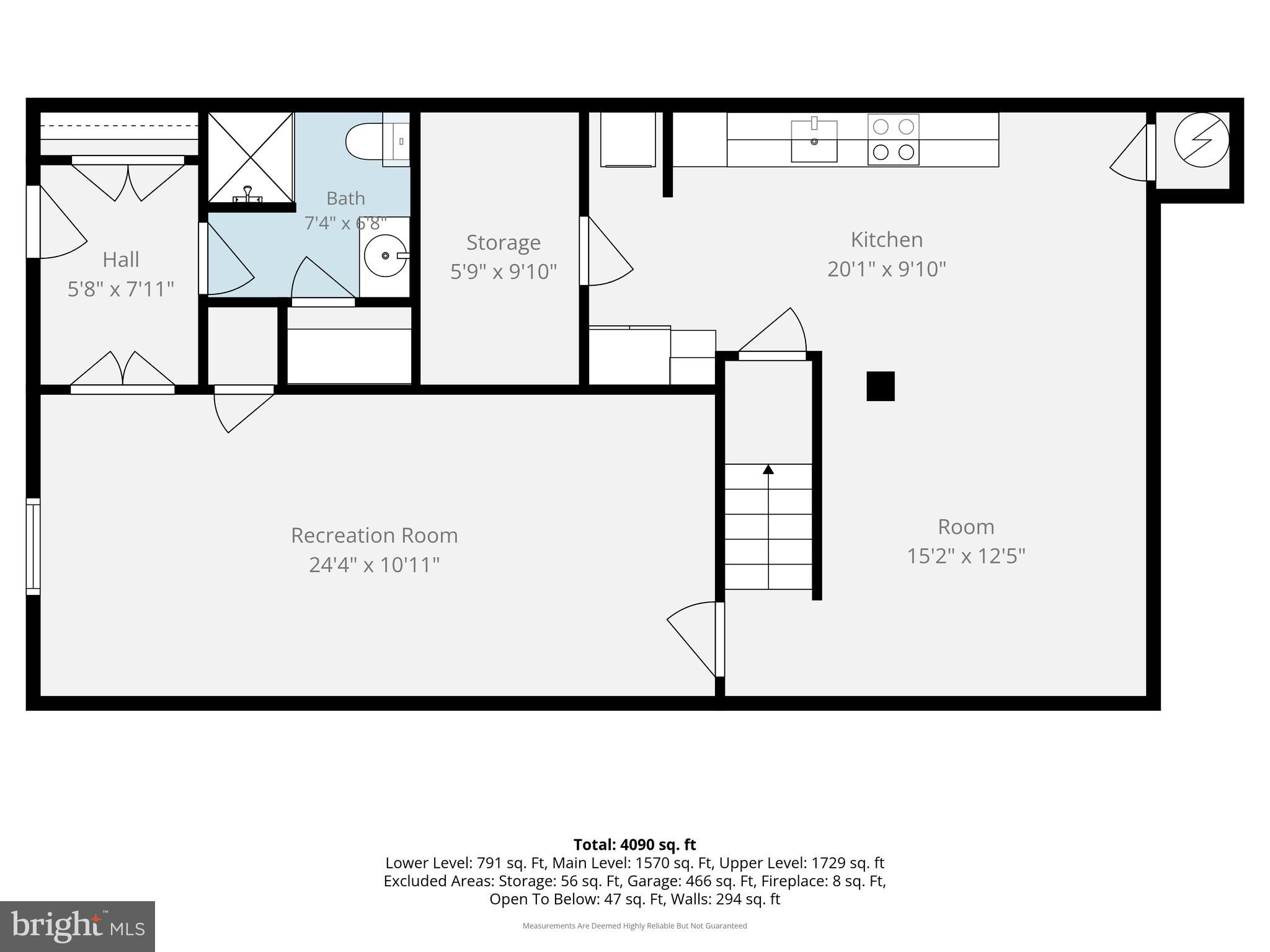 5803 Hall Street Burke, VA 22015 - Photo 77 of 77 Lower Level Floor Plan
