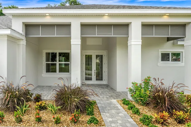 a front view of a house