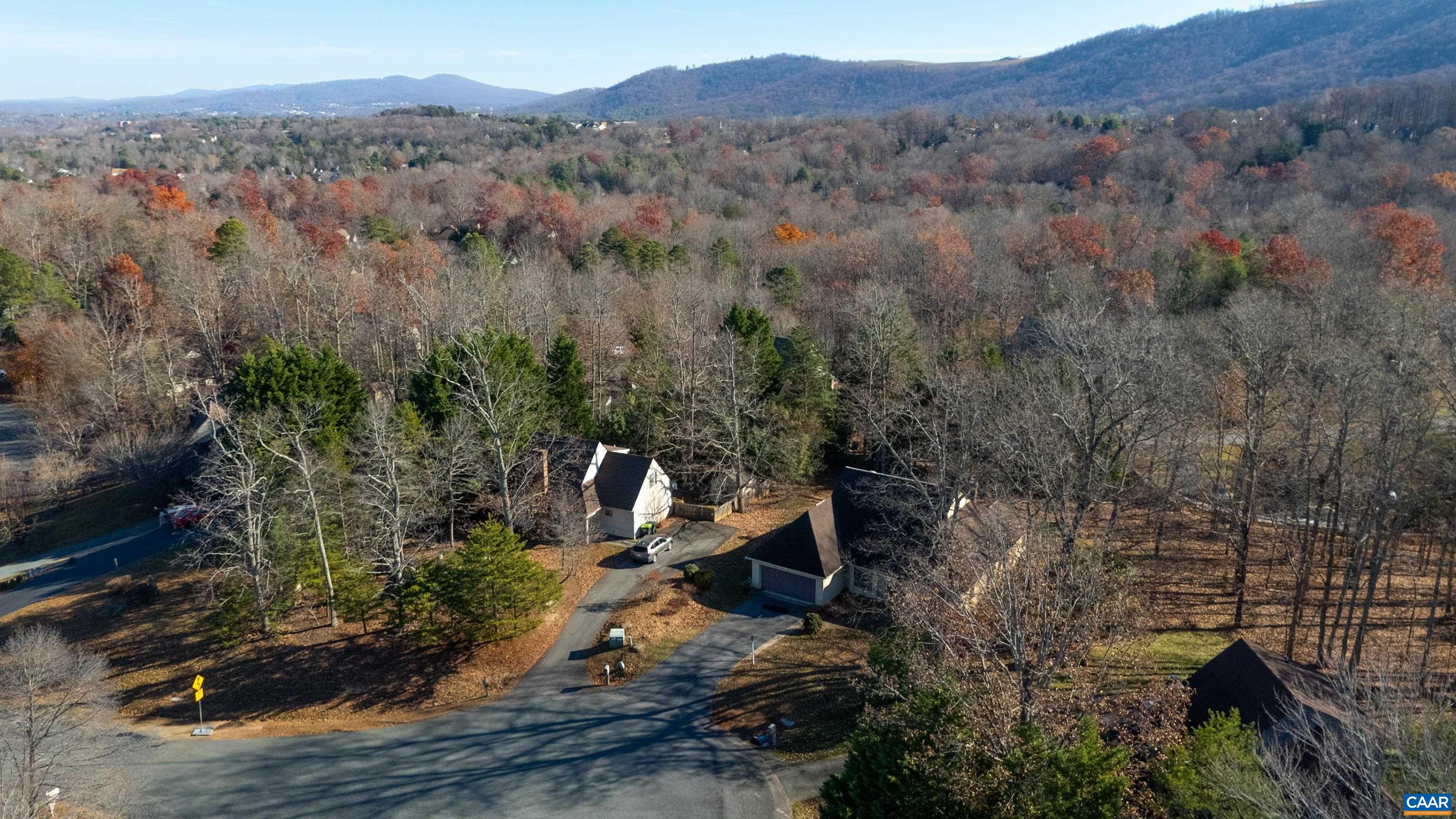 465 Hidden Ridge Road Charlottesville, VA 22902 - Photo 61 of 63 an aerial view of a house with a yard