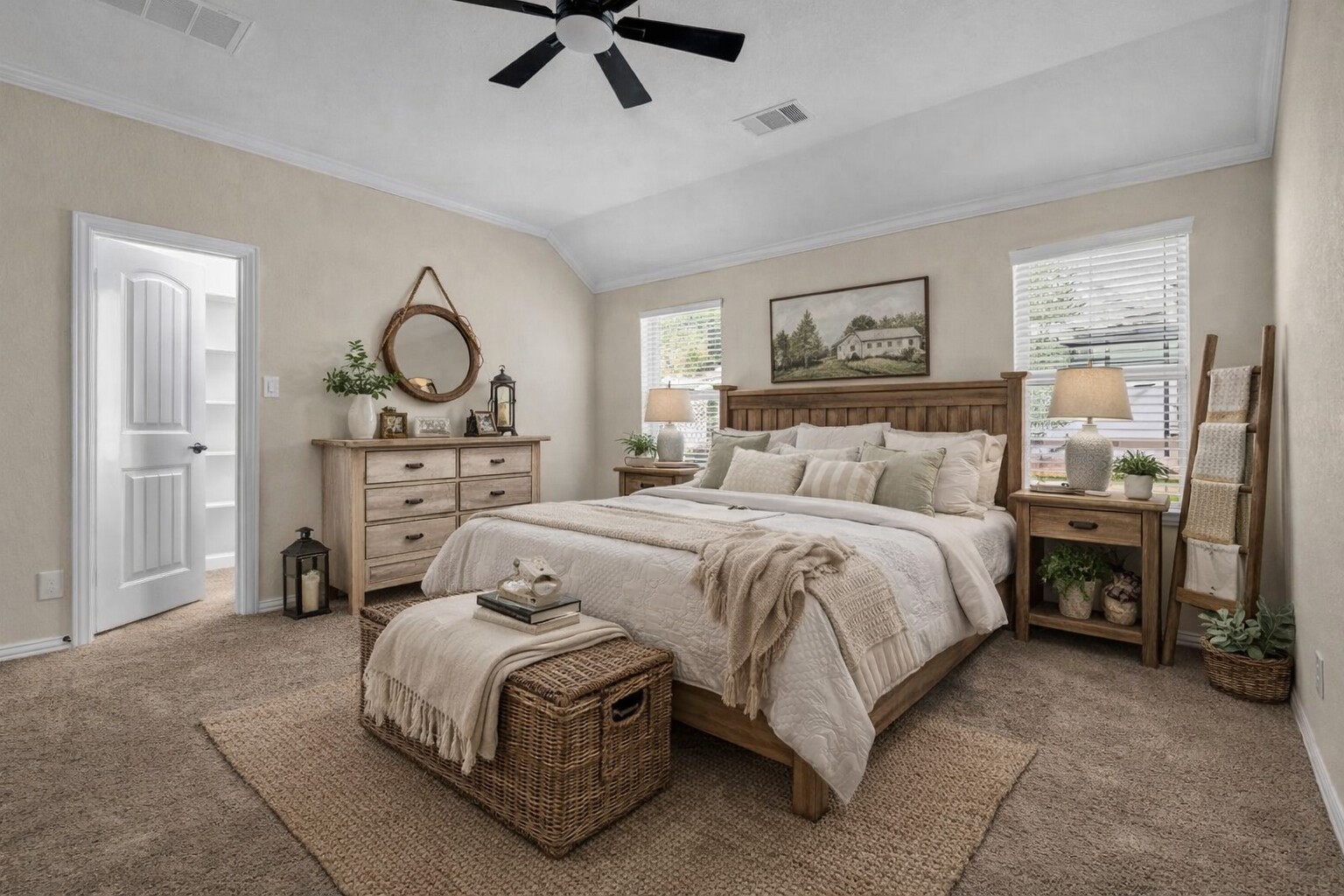 9023 South Comanche Circle Willis, TX 77378 - Photo 11 of 28 a bedroom with a bed a dresser and chair