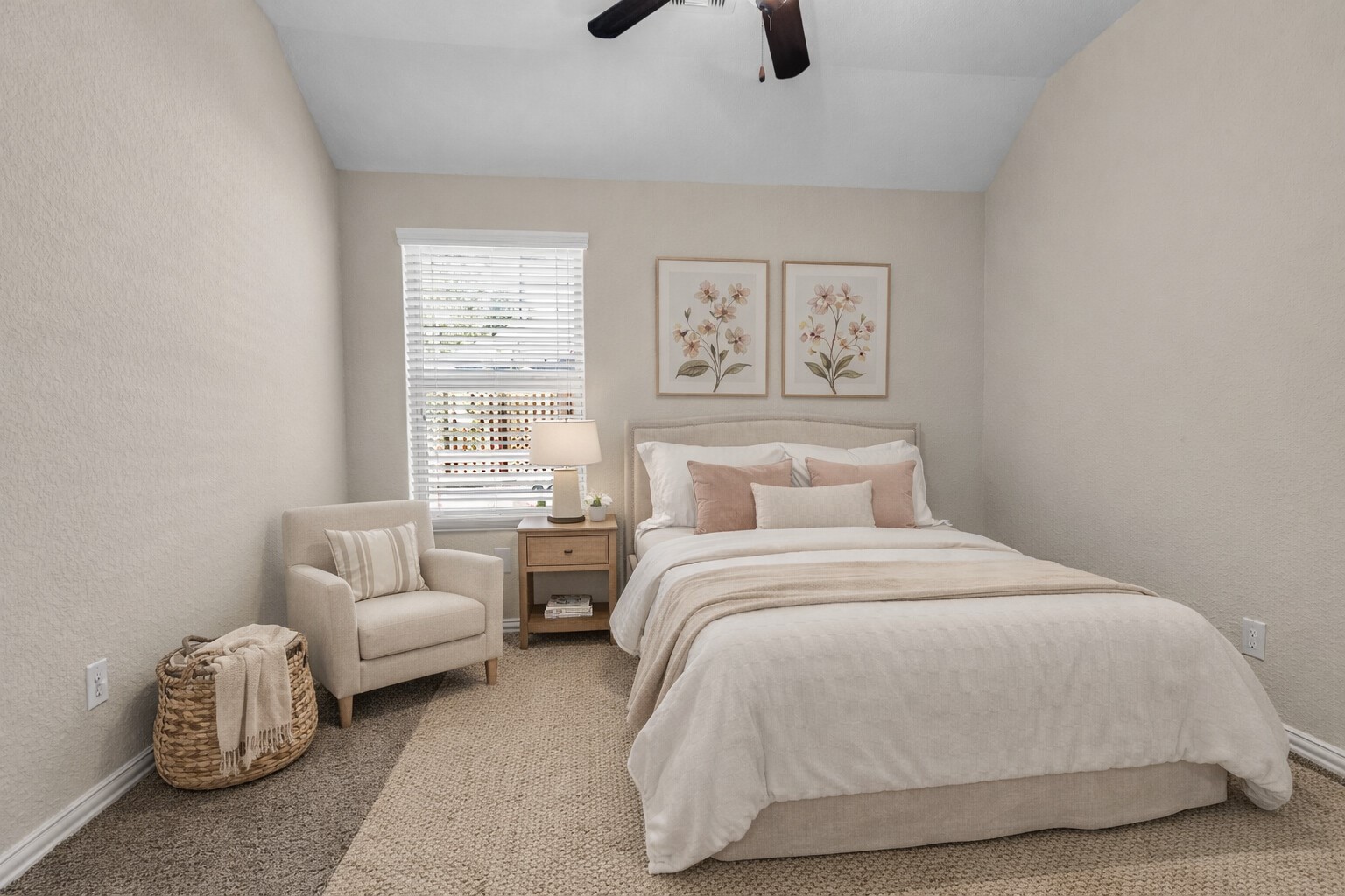 9023 South Comanche Circle Willis, TX 77378 - Photo 17 of 28 a bedroom with a bed and a couch