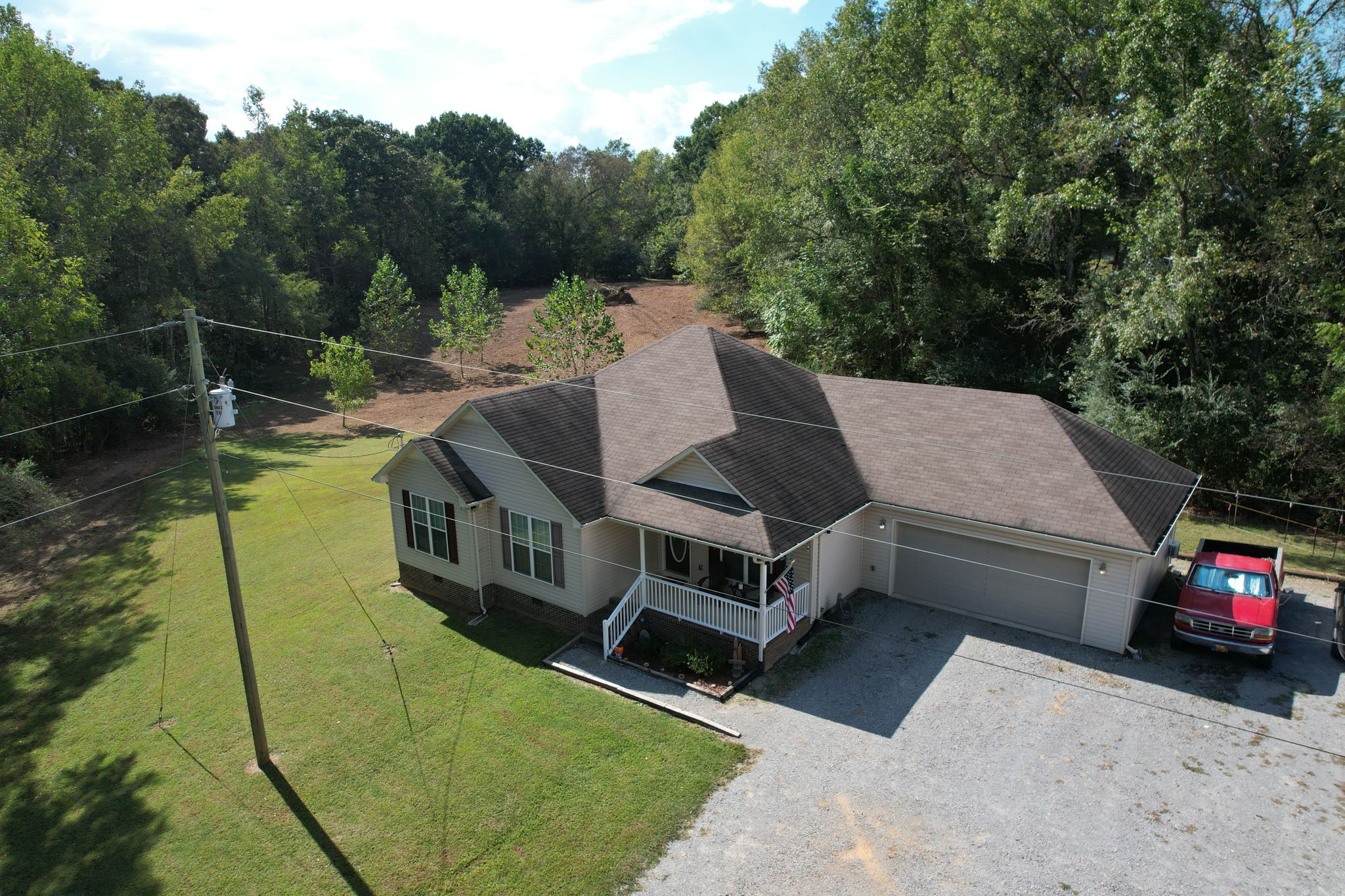 121 Wells Lee Road Elora, TN 37328 - Photo 40 of 48 a aerial view of a house with swimming pool