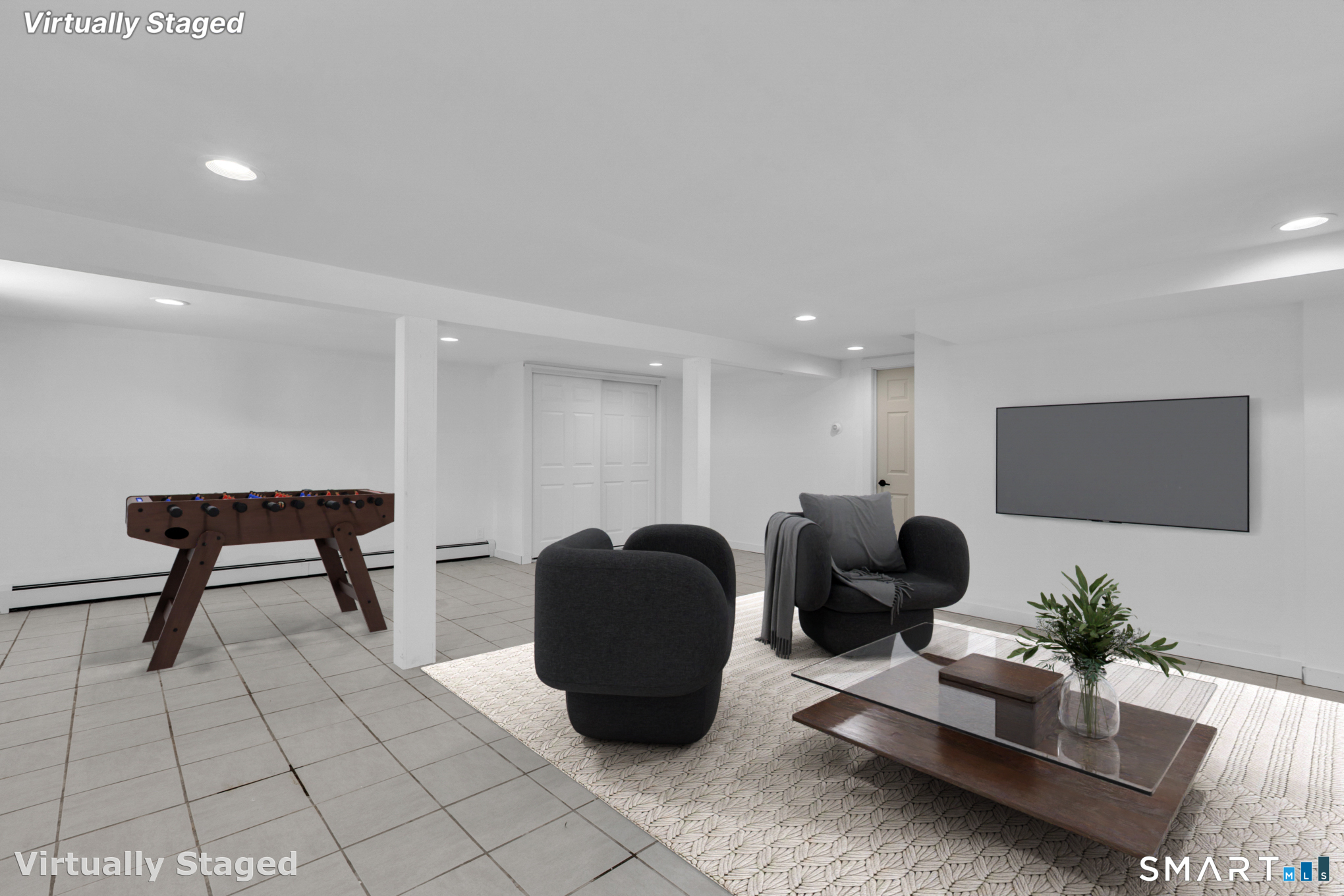 22 Mohawk Circle Newington, CT 06111 - Photo 35 of 39 a living room with furniture and a flat screen tv