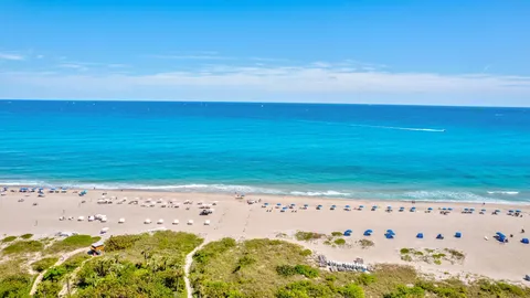 a view of an ocean beach
