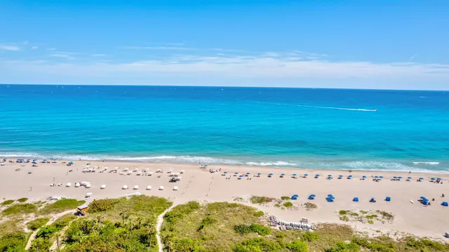 a view of an ocean beach
