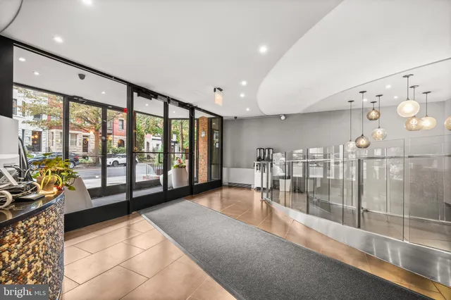 a view of lobby with furniture