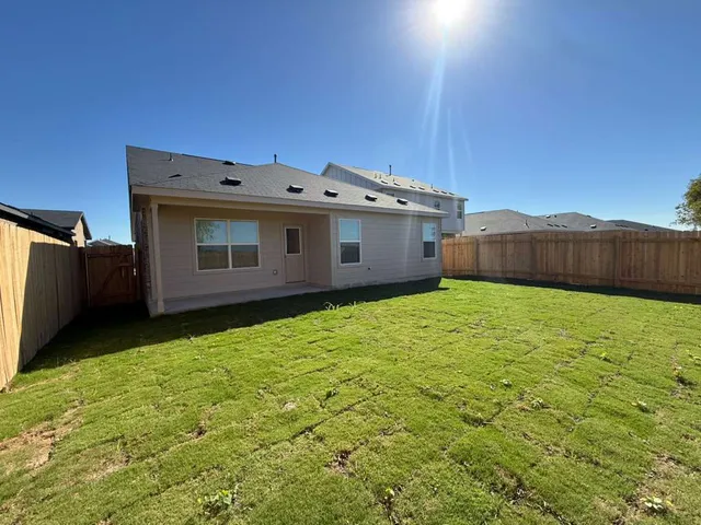 a backyard of a house