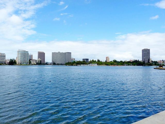 a view of a terrace with sky view