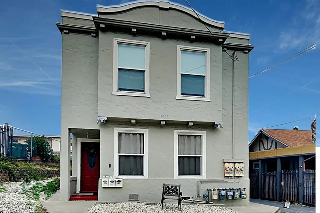 a building view with a outdoor space