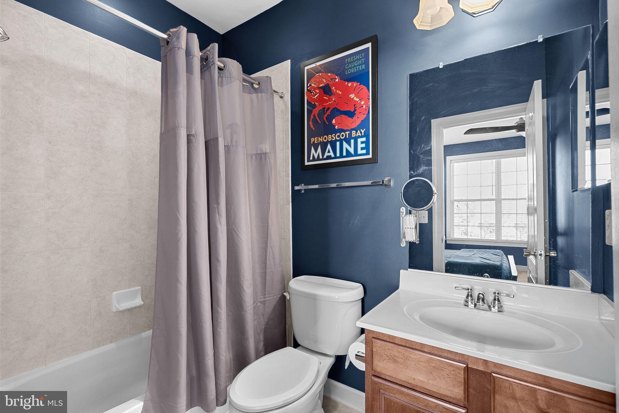 22461 Terra Rosa Place Ashburn, VA 20148 - Photo 29 of 67 a bathroom with a toilet sink and shower curtain