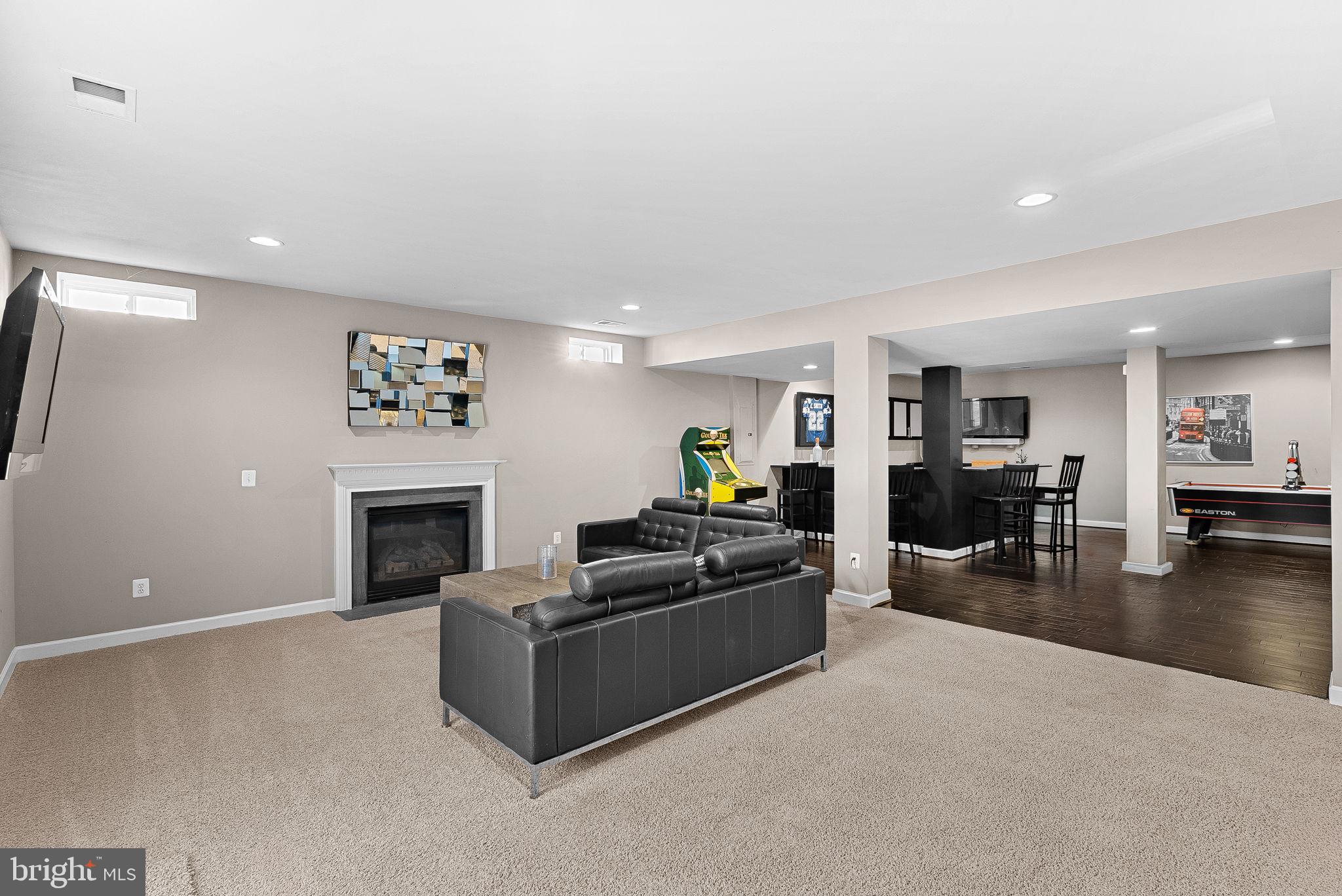 22461 Terra Rosa Place Ashburn, VA 20148 - Photo 44 of 67 Lower Level - Sitting Area w/Gas Fireplace