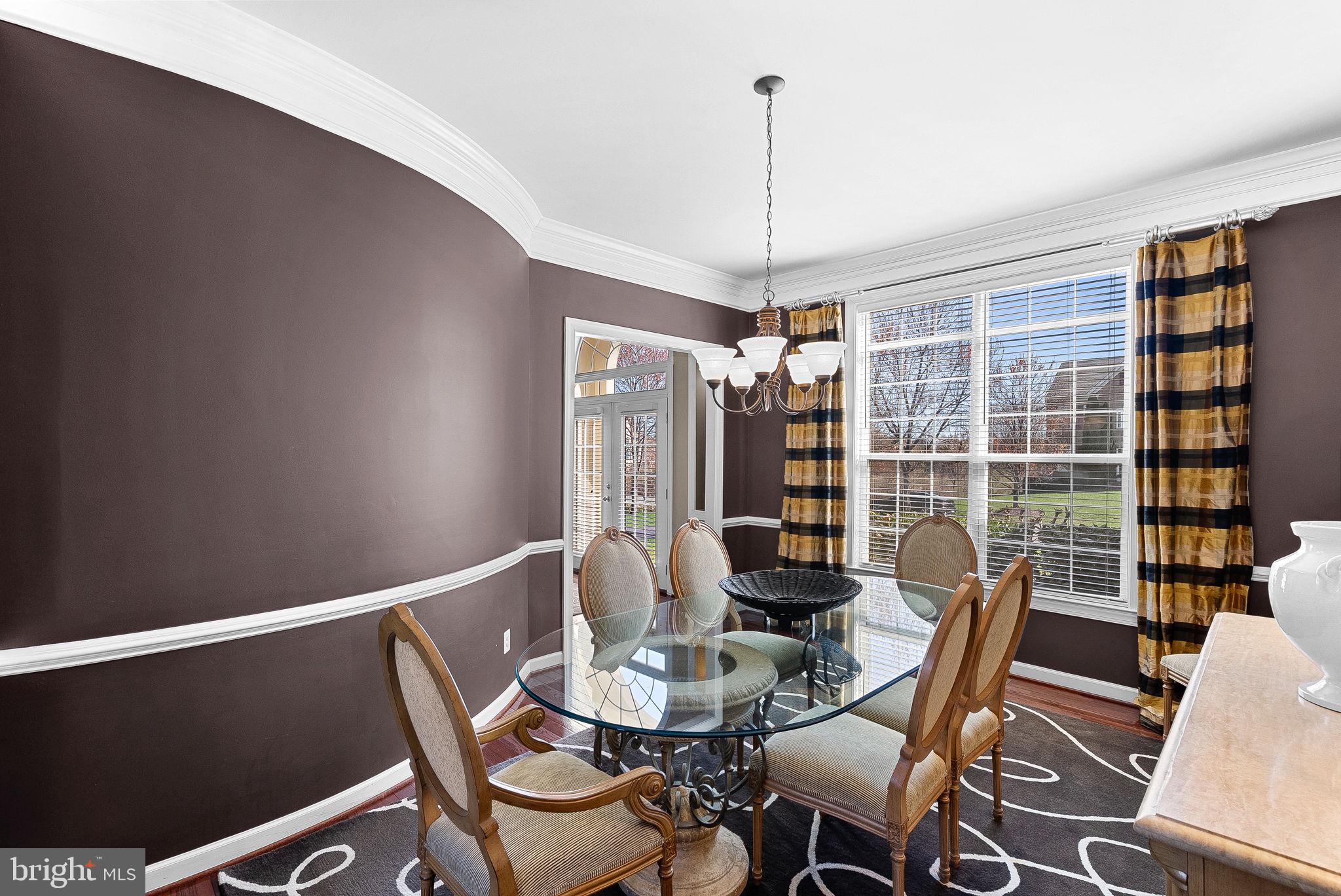 22461 Terra Rosa Place Ashburn, VA 20148 - Photo 8 of 67 Formal Dining Room w/Curved Wall