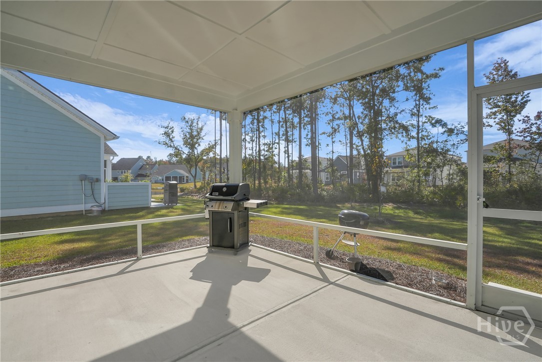 145 Binscombe Lane Pooler, GA 31322 - Photo 36 of 51 Screened in back porch