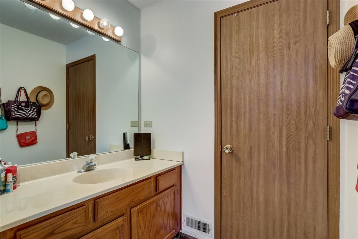 323 Village Creek Drive Lake In The Hills, IL 60156 - Photo 13 of 28 a bathroom with a sink and a mirror