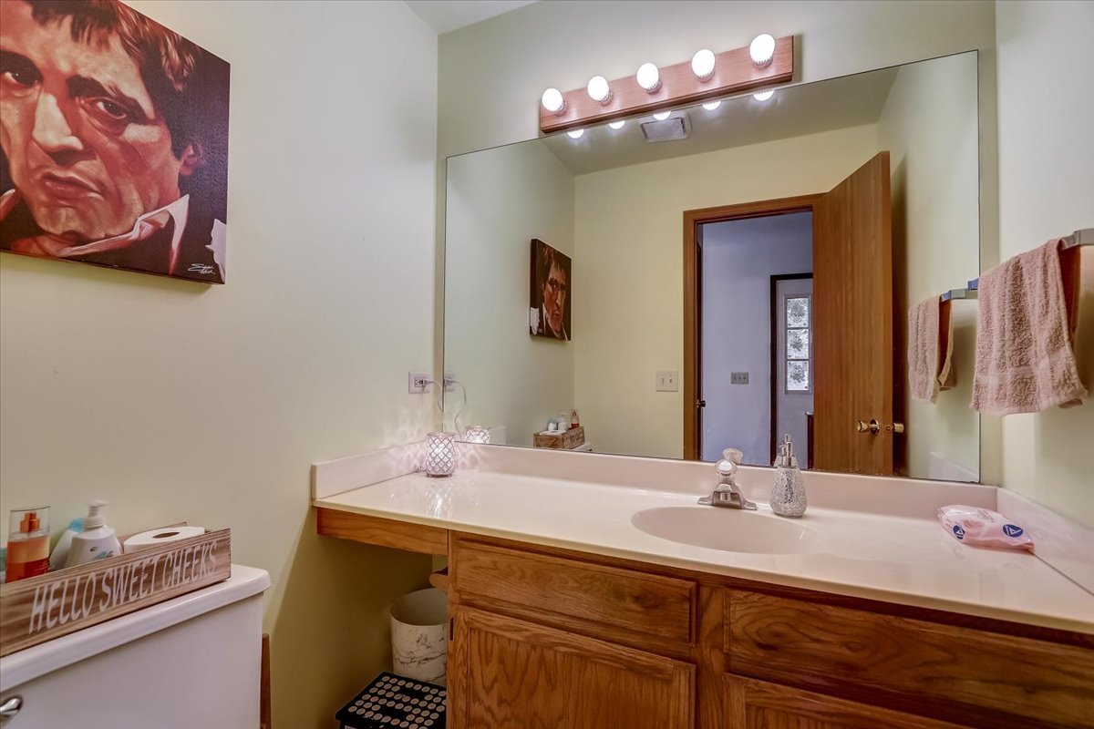 323 Village Creek Drive Lake In The Hills, IL 60156 - Photo 10 of 28 a bathroom with a sink and a mirror