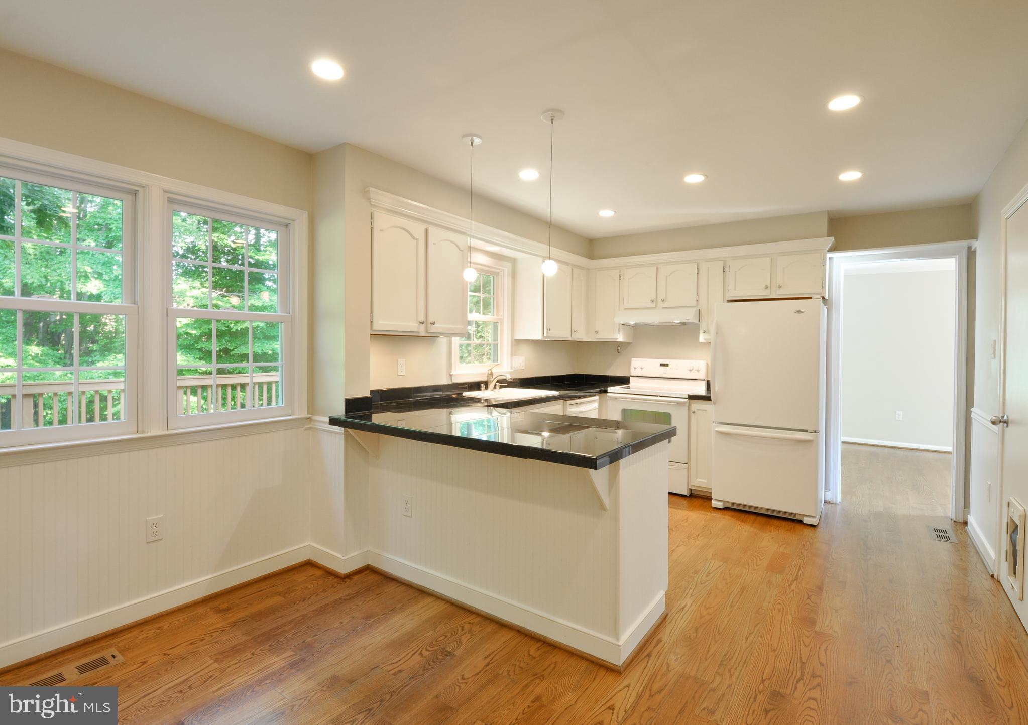 10152 Marshall Pond Road Burke, VA 22015 - Photo 4 of 30 Kitchen with Breakfast Bar and Beautiful View