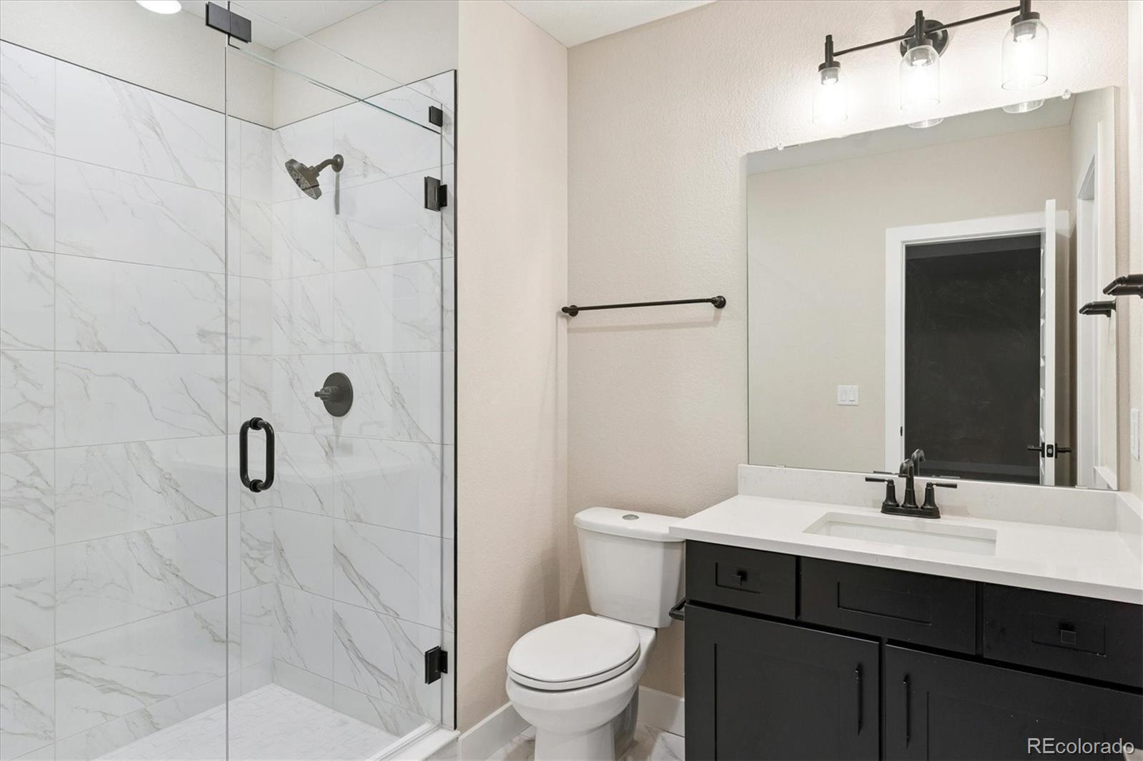 1288 Oleander Street Castle Rock, CO 80109 - Photo 21 of 29 a bathroom with a sink toilet and shower