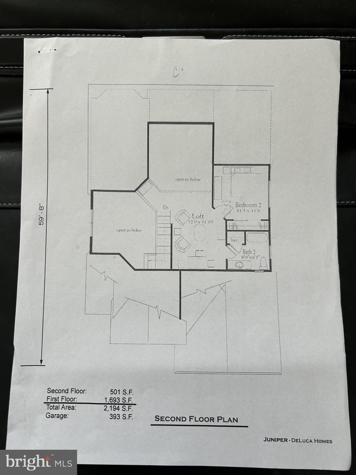 2 Brentwood Road Boothwyn, PA 19061 - Photo 60 of 60 Second floor builder plan