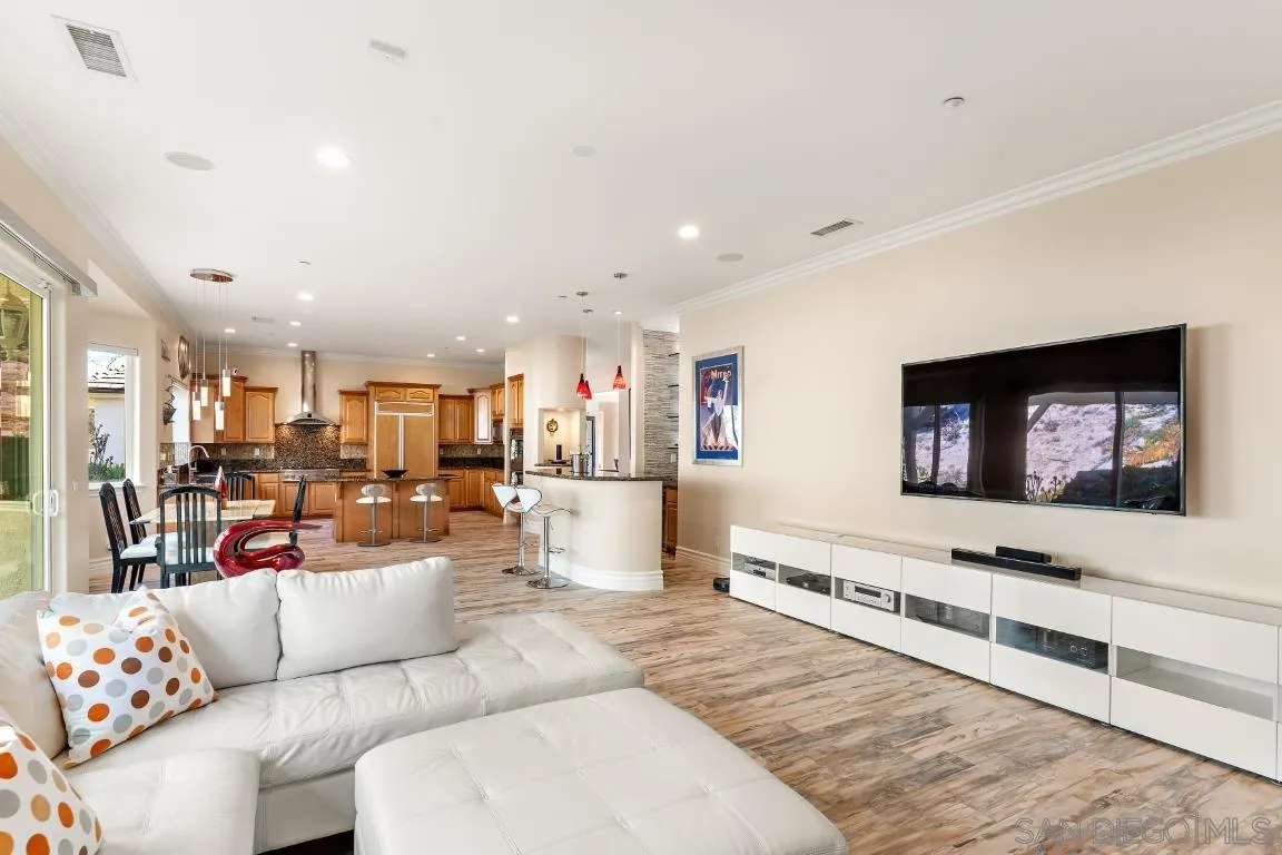 246 Yucca Road Fallbrook, CA 92028 - Photo 28 of 68 a living room with furniture and a flat screen tv