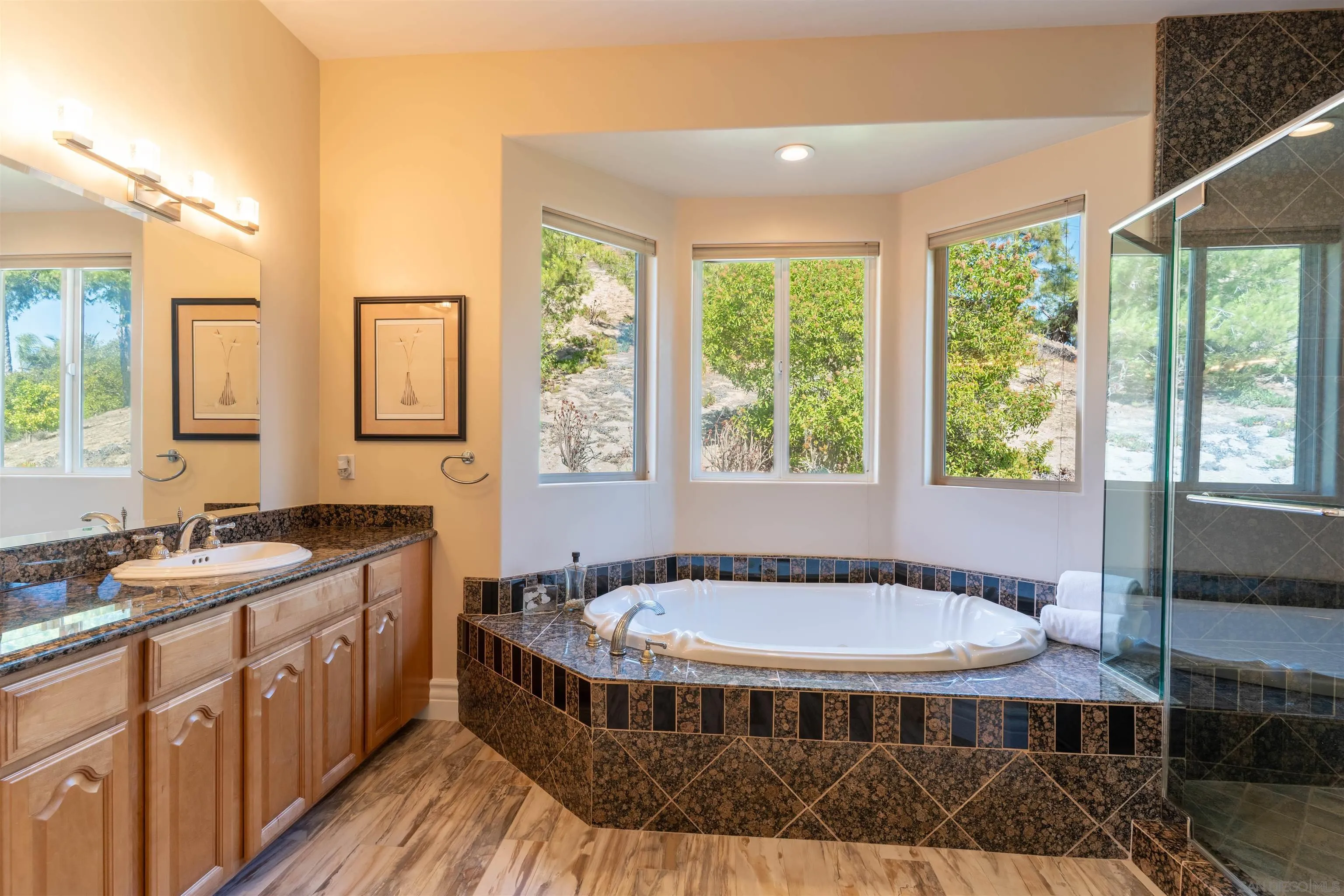 246 Yucca Road Fallbrook, CA 92028 - Photo 43 of 68 a spacious bathroom with a tub and sink