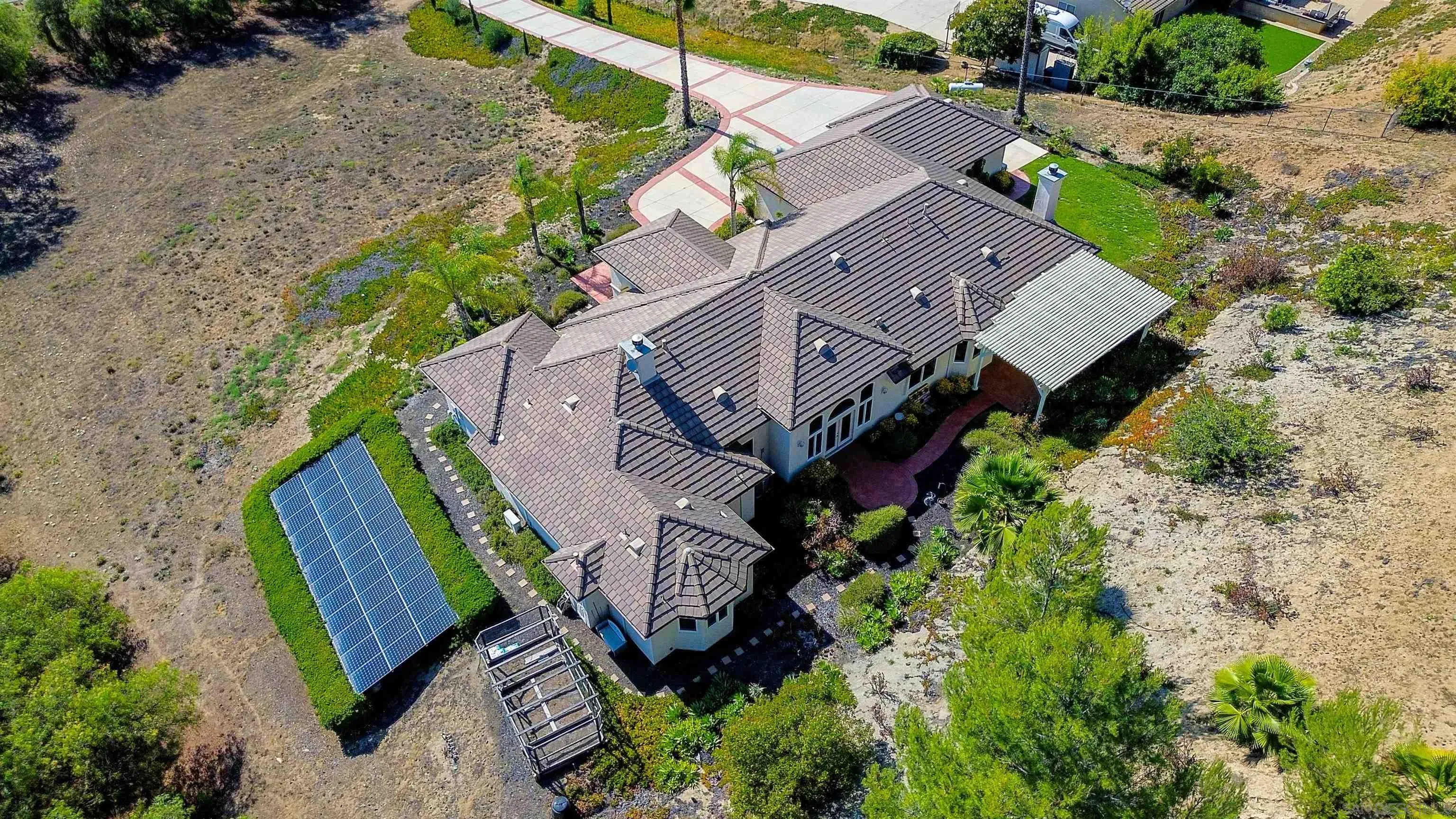 246 Yucca Road Fallbrook, CA 92028 - Photo 68 of 68 an aerial view of a house