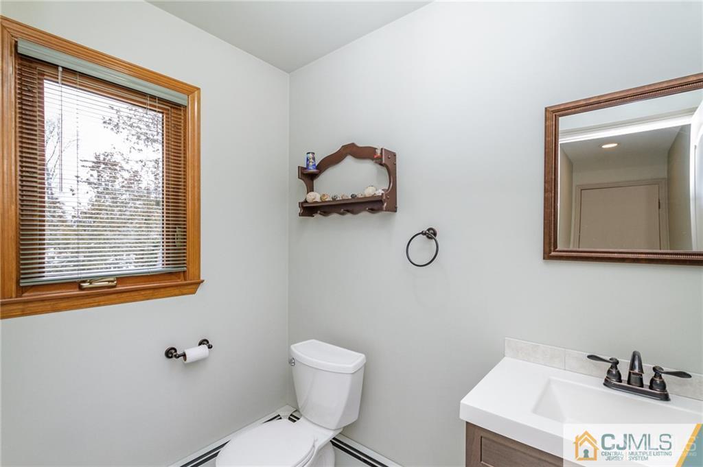 17 Garden Street East Hanover, NJ 07936 - Photo 14 of 34 a bathroom with a sink mirror and toilet