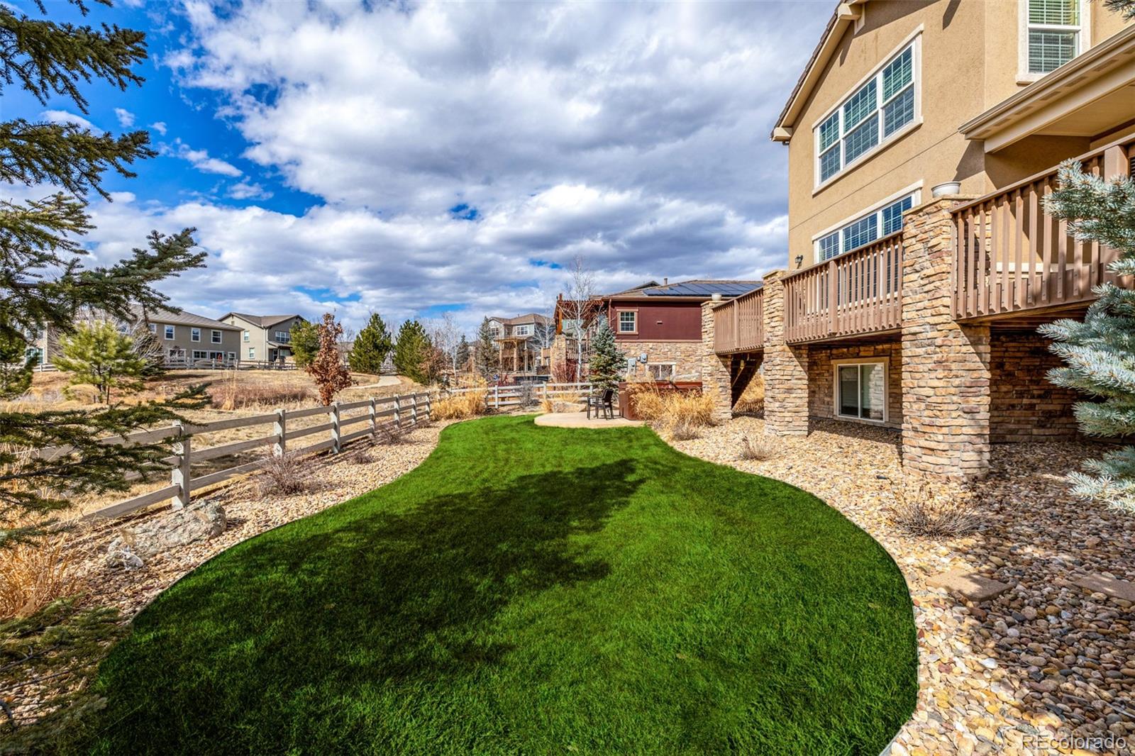 3422 Vestal Loop Broomfield, CO 80023 - Photo 38 of 50 a view of a big yard with a building in the background