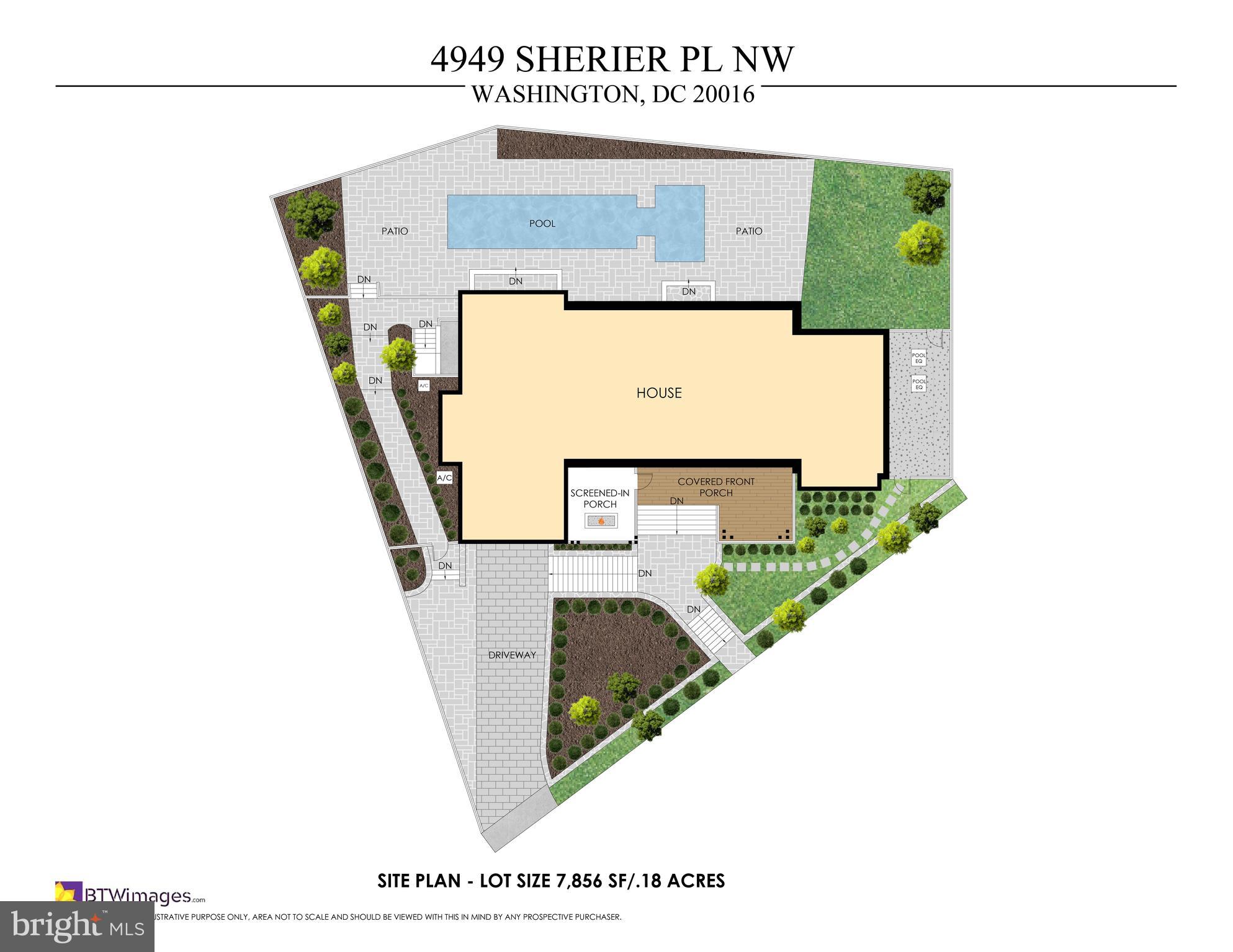 4949 Sherier Place Northwest Washington, DC 20016 - Photo 4 of 8 Site plan