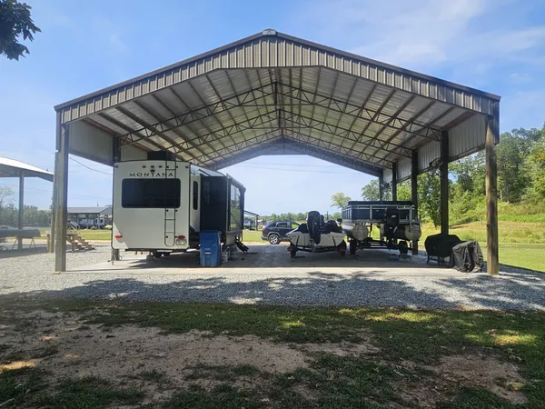 a view of a car park