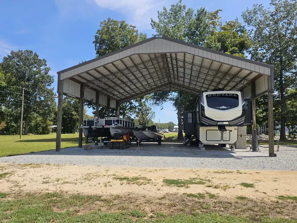 a view of a car park in front of house