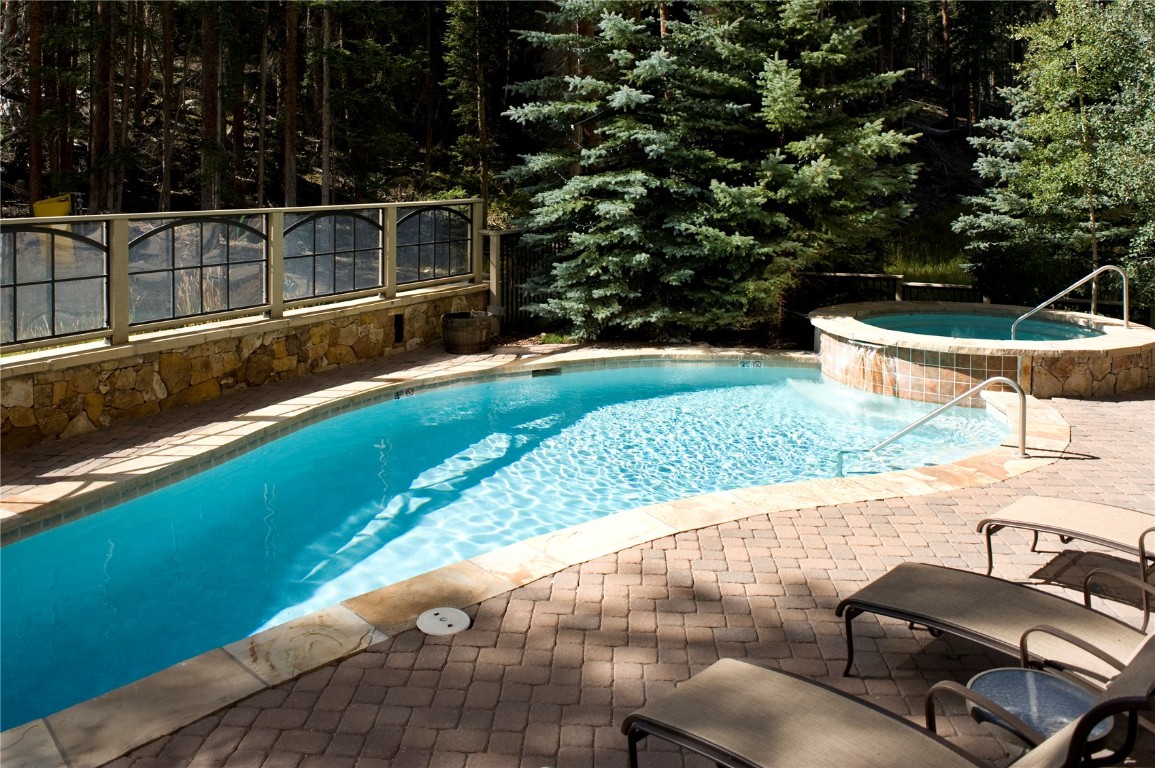 280 Trailhead Drive, Unit 3027 Keystone, CO 80435 - Photo 41 of 50 View of pool with a pool with connected hot tub and a patio area