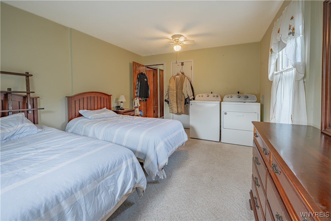 7233 Ridge Road Newfane, NY 14094 - Photo 12 of 30 Bedroom 2 with laundry