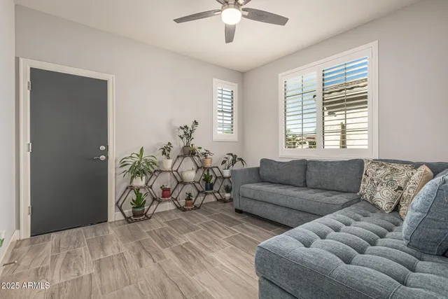 a front view of house with yard outdoor seating and barbeque oven