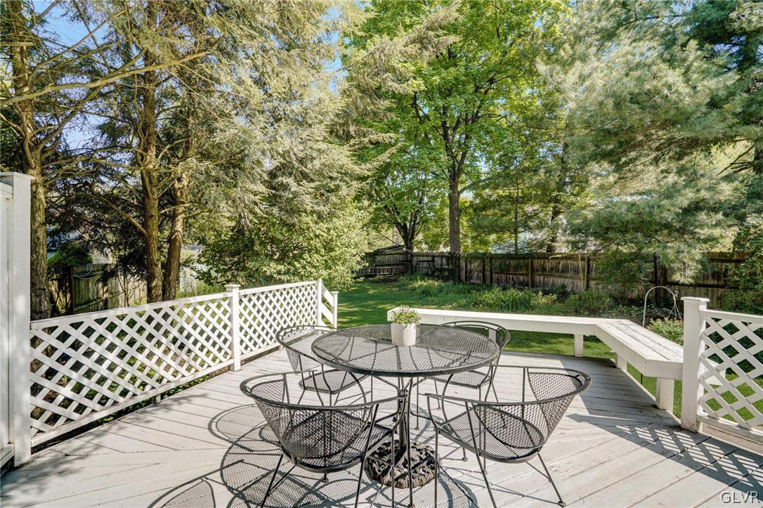 135 Delaware Road Riegelsville, PA 18077 - Photo 27 of 33 a view of a chairs and table on the deck