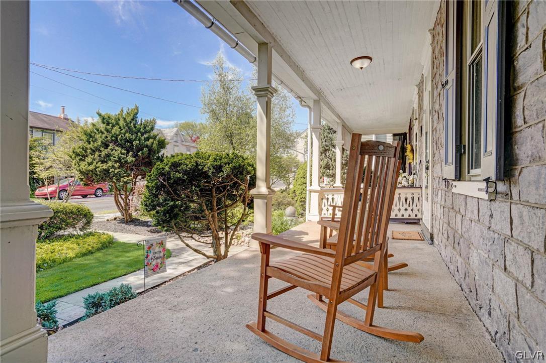 135 Delaware Road Riegelsville, PA 18077 - Photo 6 of 33 a view of balcony with furniture and garden