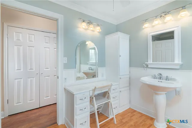 a bathroom with a sink and a bathtub