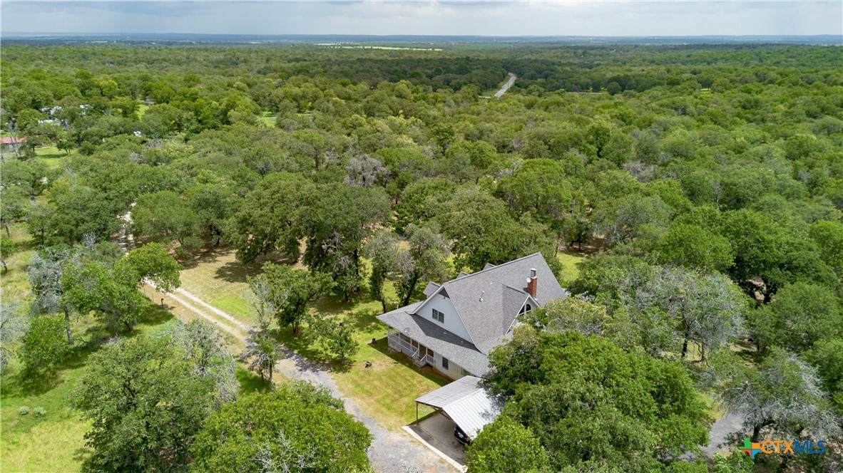 2981 Vivroux Ranch Road Seguin, TX 78155 - Photo 38 of 43 an aerial view of a house with a yard