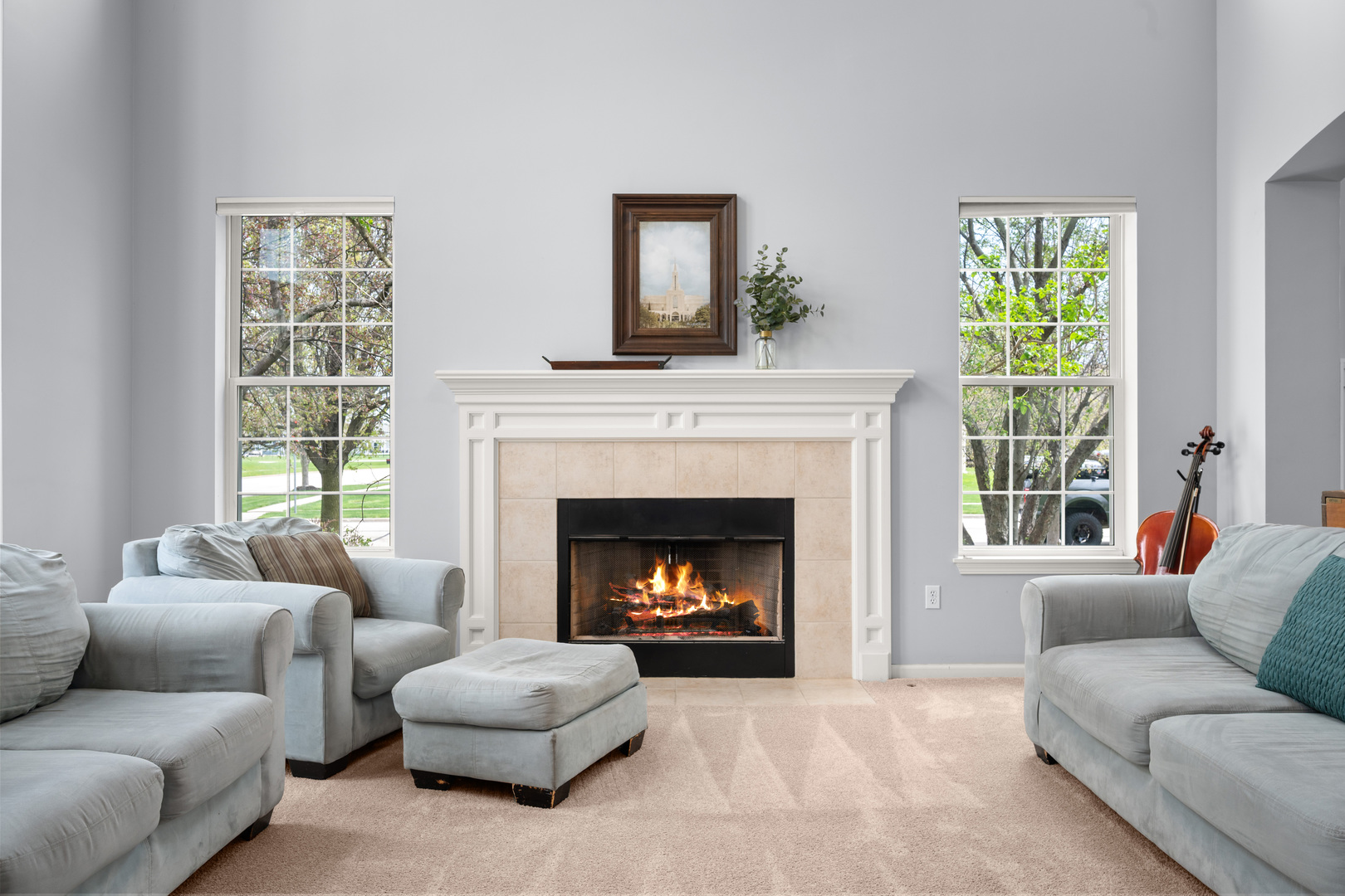 620 Northgate Drive Sycamore, IL 60178 - Photo 15 of 55 a living room with furniture and a fireplace