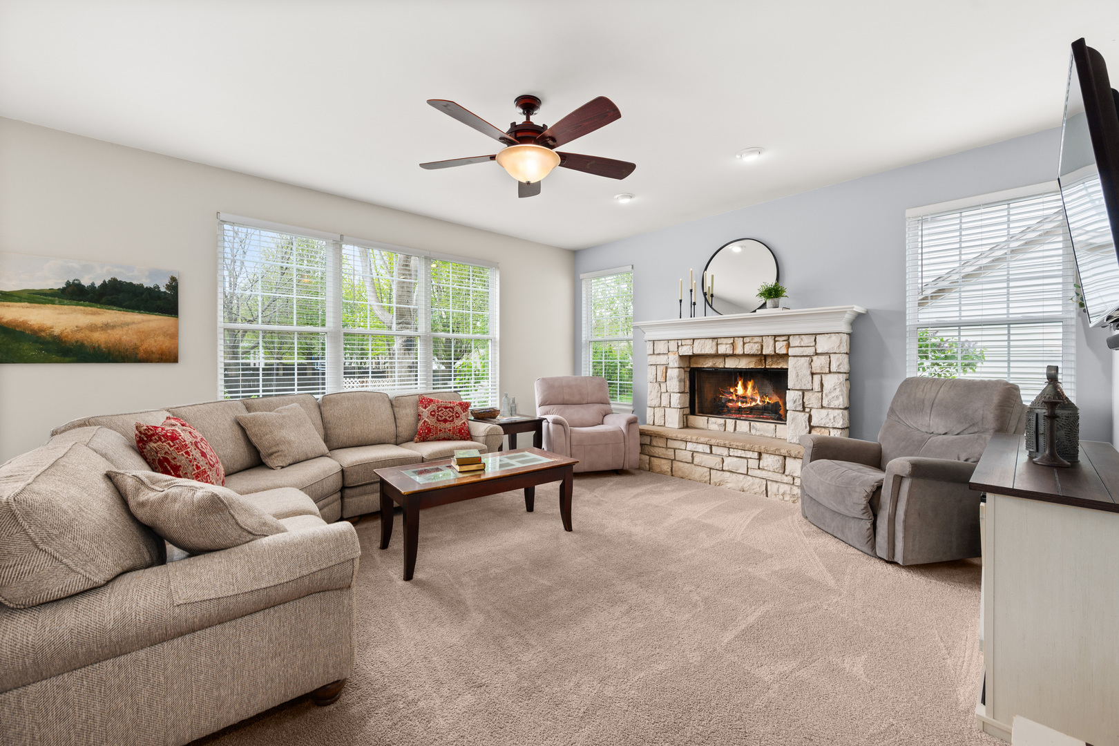 620 Northgate Drive Sycamore, IL 60178 - Photo 28 of 55 a living room with furniture fireplace and a large window