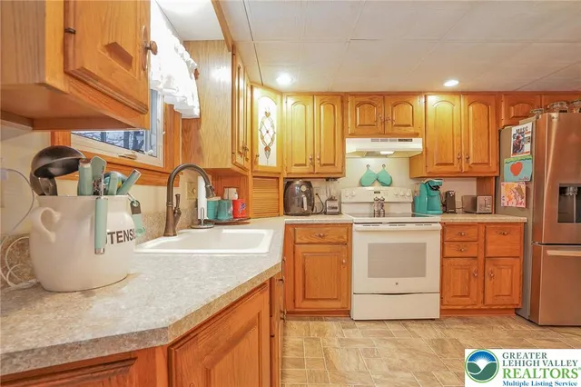 a backyard of a house with seating space