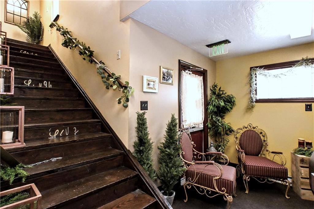 807 Dry Run Road Monongahela, PA 15063 - Photo 26 of 50 Gorgeous Wood Stairs adorns the Entrance.... Walk into Modern Elegance!