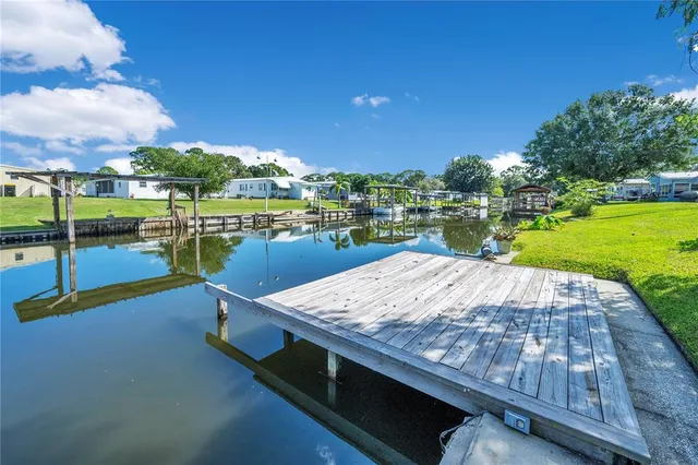 a view of a lake with a ocean view
